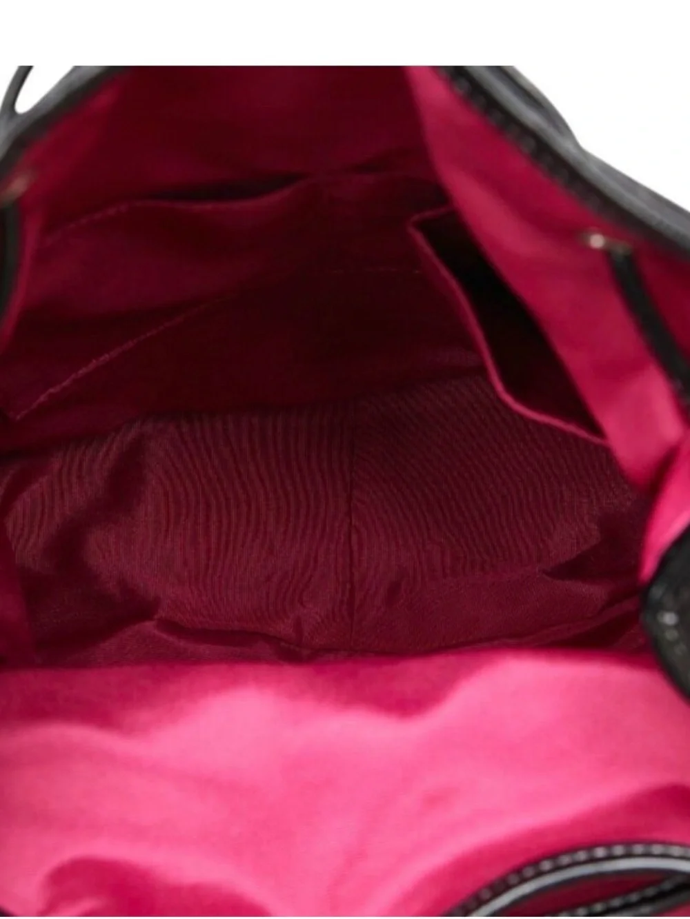 Coach Black Signature Drawstring mini Backpack y2k